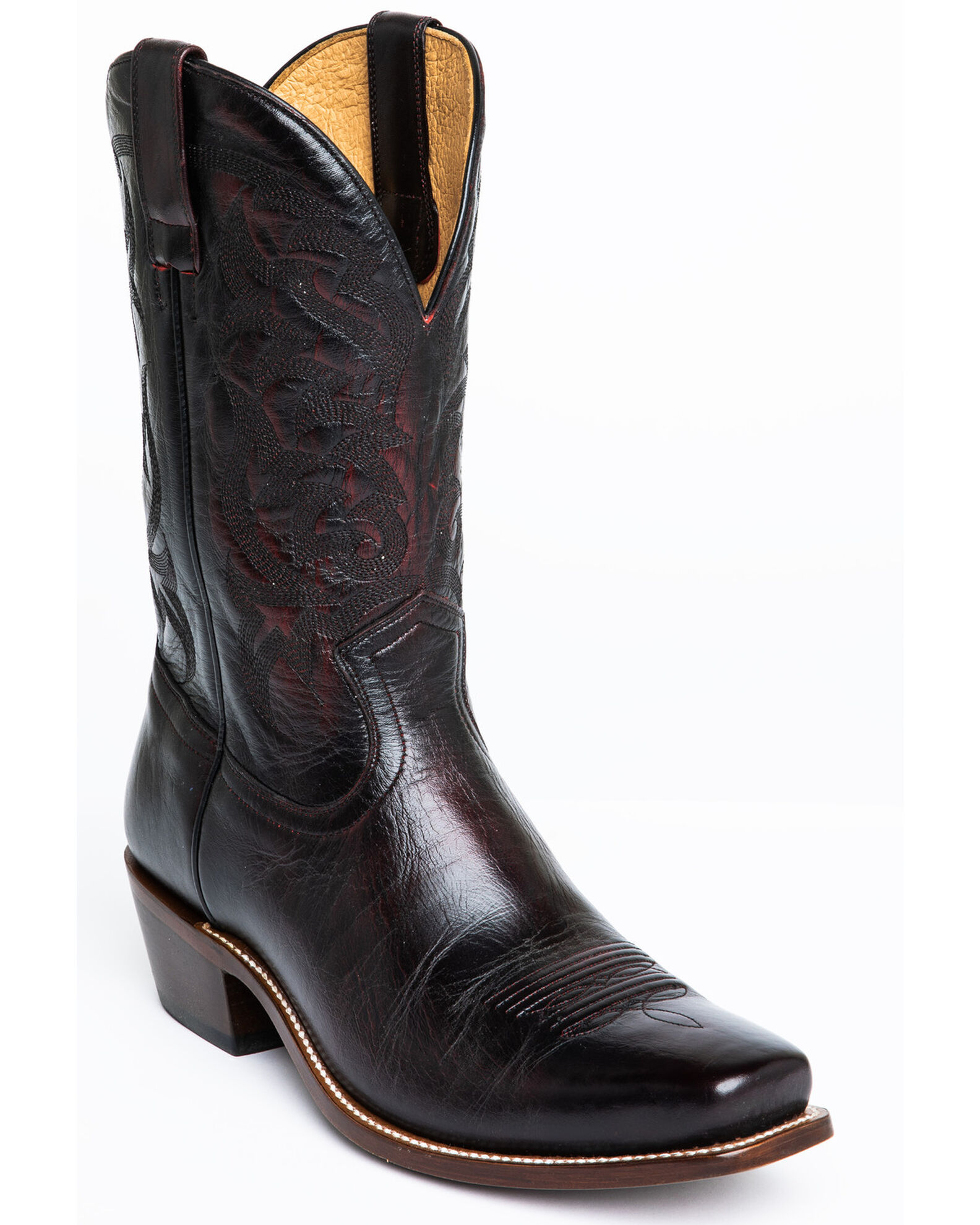 Mens narrow square toe boots deals