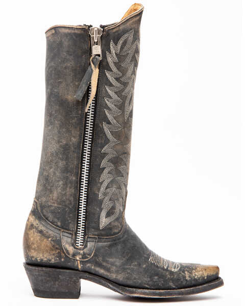 Idyllwind Women's Latigo Western Performance Boots - Snip Toe, Black/tan, hi-res