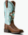 Image #1 - Ariat Women's Round Up Cantina Performance Western Boots - Broad Square Toe, Brown, hi-res