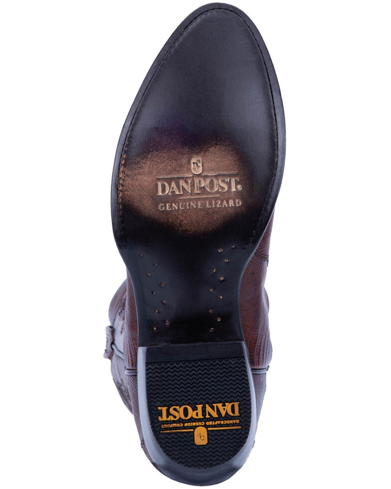 Dan Post Men's Tan Winston Lizard Western Boots - Round Toe, Brown, hi-res