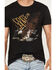 Image #3 - Cody James Men's Guns Blazin Short Sleeve Graphic T-Shirt, Black, hi-res