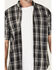 Image #3 - Dickies Men's Flex Plaid Print Short Sleeve Button-Down Work Shirt, Black, hi-res