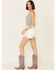 Image #2 - Ariat Women's Rita Boyfriend Shorts, White, hi-res