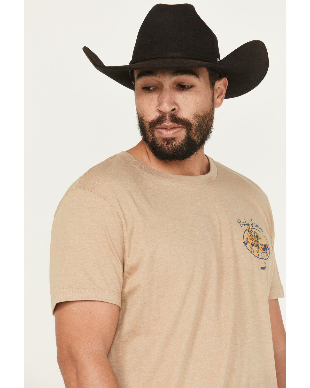 Image #3 - Cody James Men's Lasso Short Sleeve Graphic T-Shirt, Sand, hi-res