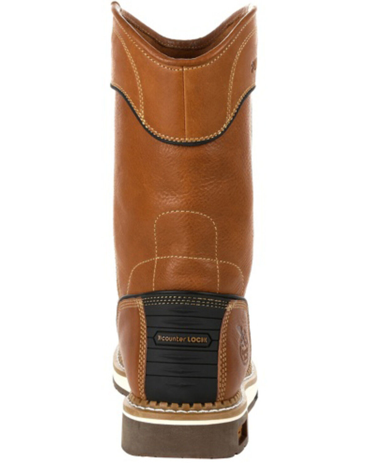 Image #4 - Georgia Boot Men's AMP LT Western Work Boots - Soft Toe, Brown, hi-res