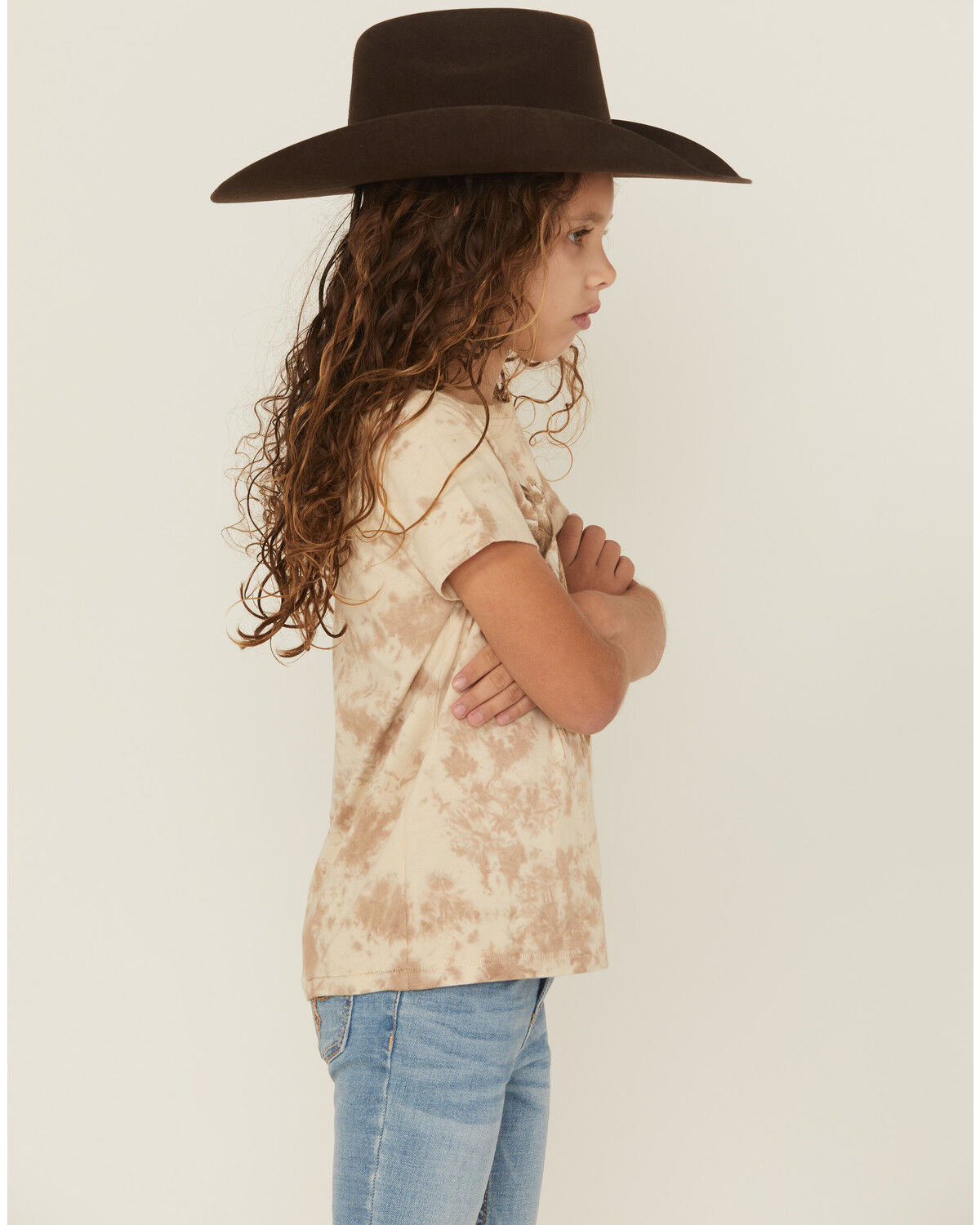 Image #2 - Shyanne Girls' Cow Cloud Short Sleeve Graphic Tee, Cream, hi-res