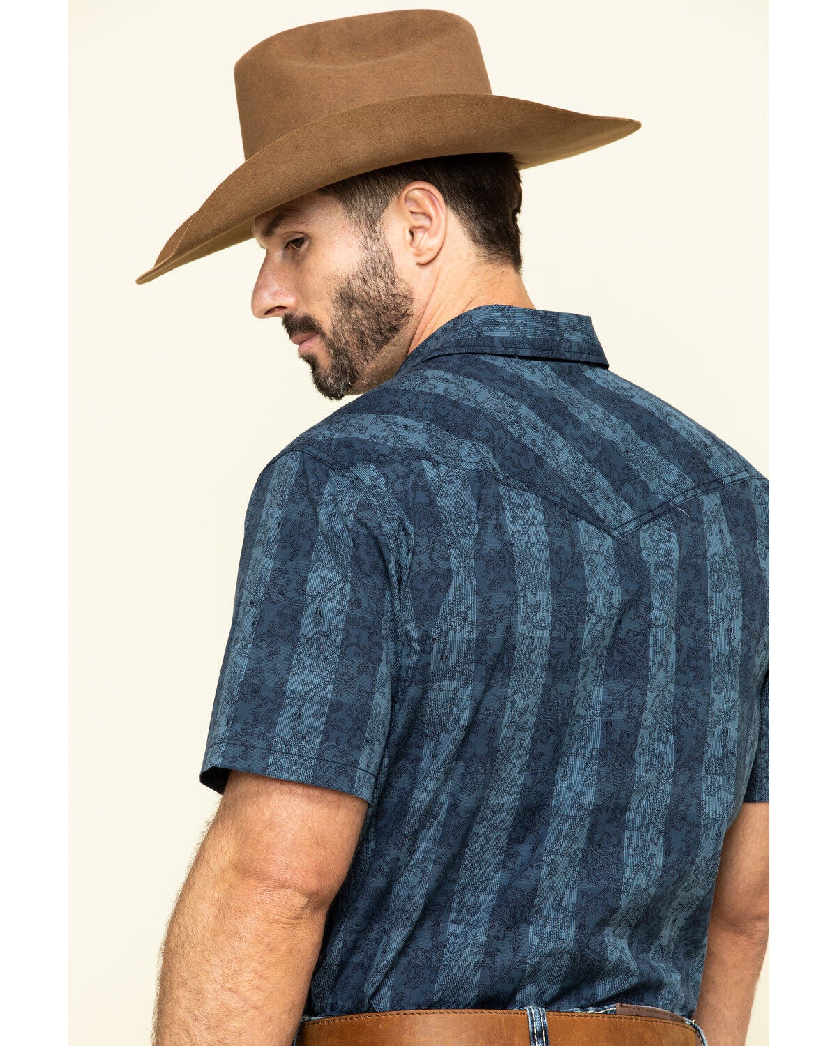 Image #5 - Cody James Men's Paisley Check Plaid Short Sleeve Western Shirt , , hi-res