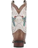 Image #5 - Laredo Women's 11" Hummingbird Embroidered Studded Western Performance Boots - Broad Square Toe, White, hi-res