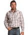 Cowboy Hardware Men's White Plaid Long Sleeve Western Shirt , White, hi-res