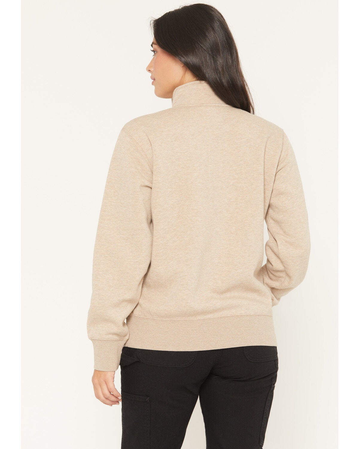 Image #4 - Ariat Women's Rebar Lightweight 1/2 Zip Pullover, Oatmeal, hi-res