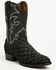 Image #1 - Dan Post Men's Exotic Pirarucu Western Boots - Round Toe, Black, hi-res