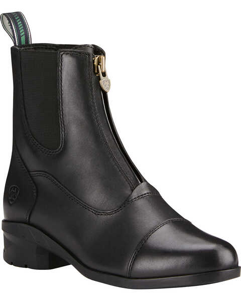 Image #1 - Ariat Women's Heritage IV Zip Paddock Boots - Round Toe, Black, hi-res