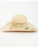 Image #3 - Rodeo King Broken Horn 25X Straw Cowboy Hat, Black, hi-res
