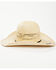 Image #3 - Rodeo King Broken Horn 25X Straw Cowboy Hat , Black, hi-res