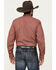 Image #4 - Cinch Men's Geo Print Long Sleeve Button-Down Western Shirt, Burgundy, hi-res