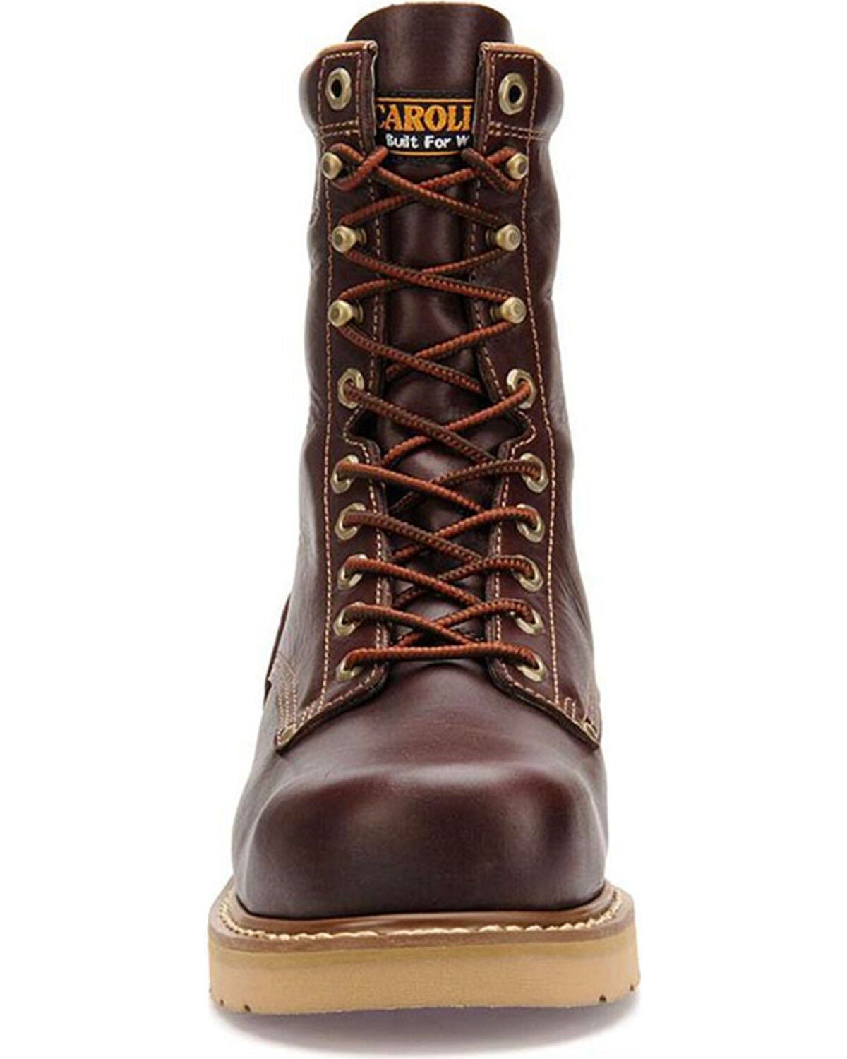Image #4 - Carolina Men's 8" Amp Hi Wedge Work Boots - Soft Toe, Dark Brown, hi-res