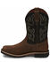 Justin Men's Fireman Black Western Boots - Square Toe, Tan, hi-res