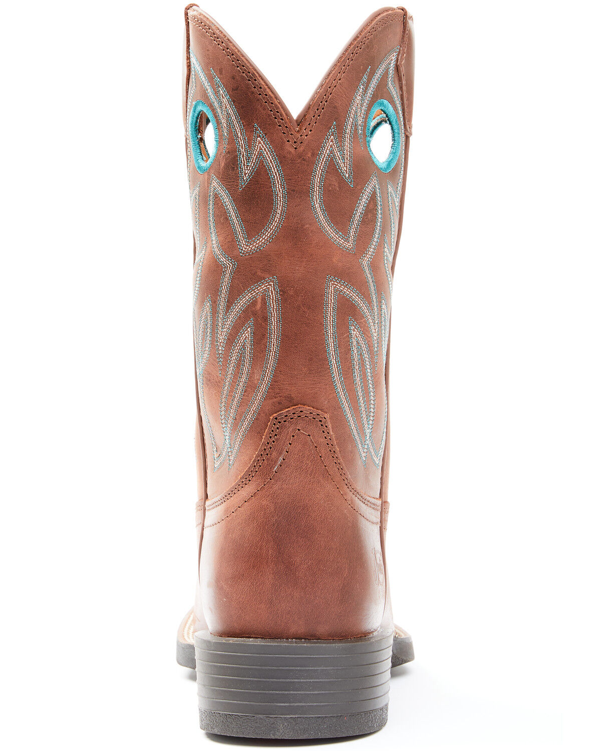 Image #5 - Justin Men's Brandy Bowline Cowhide Leather Western Boot - Broad Square Toe, Brown, hi-res