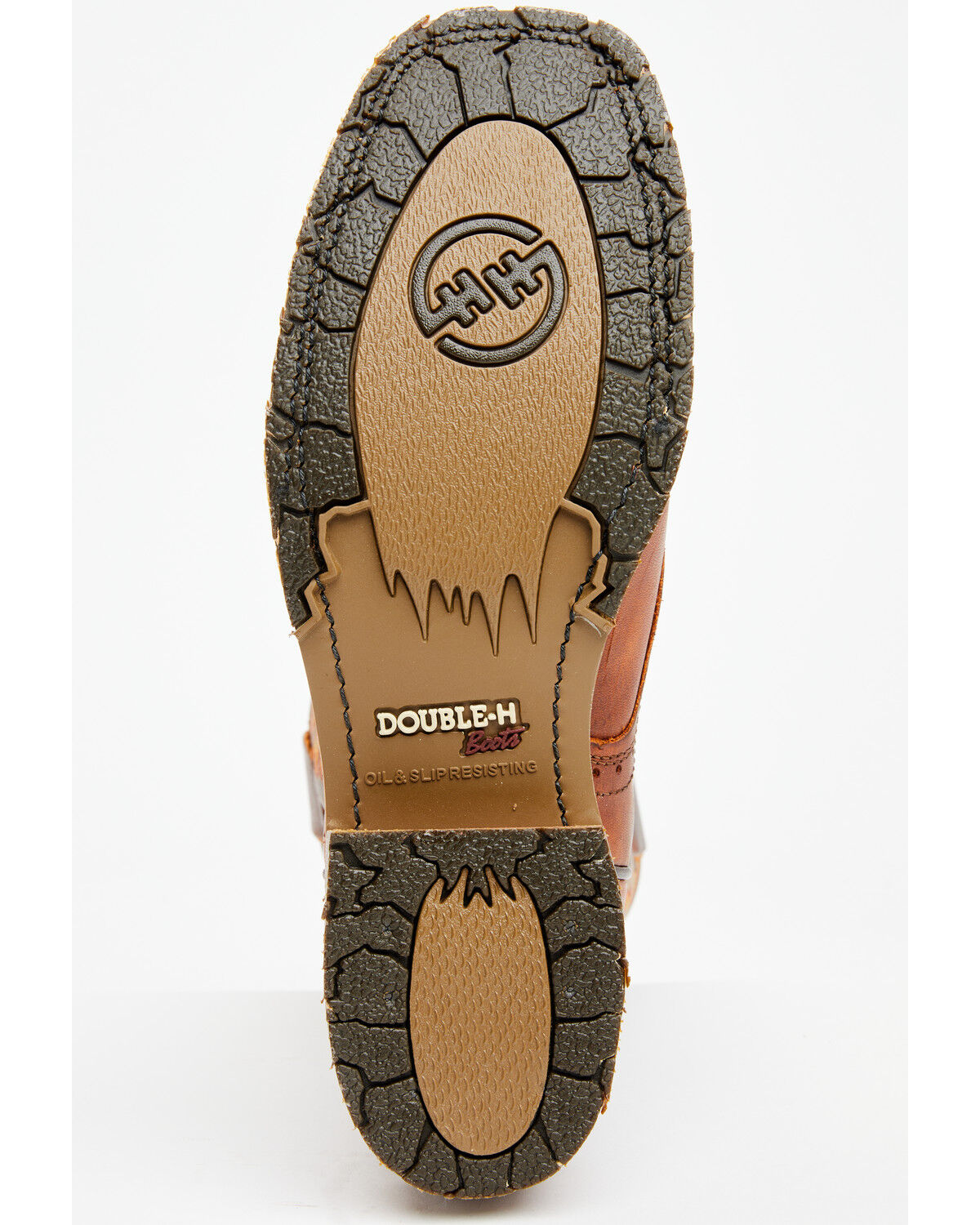 Image #7 - Double H Men's Boot Barn Exclusive 11" Domestic I.C.E™ Saddle Vamp Performance Western Boots - Broad Square Toe, Brown, hi-res