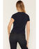 Image #4 - White Crow Women's USA Short Sleeve Graphic Tee, Navy, hi-res