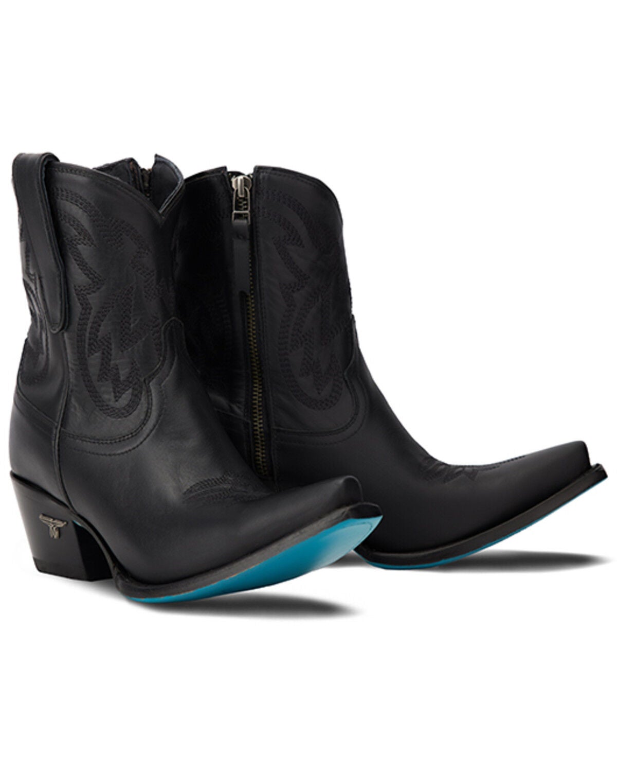 Image #1 - Lane Women's Smokeshow Western Booties - Snip Toe, Black, hi-res