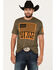 Image #1 - Brothers & Arms Men's Flag Logo Graphic T-Shirt, Green, hi-res