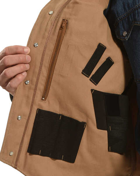 Image #4 - Wyoming Traders Men's Texas Concealed Carry Vest, Tan, hi-res