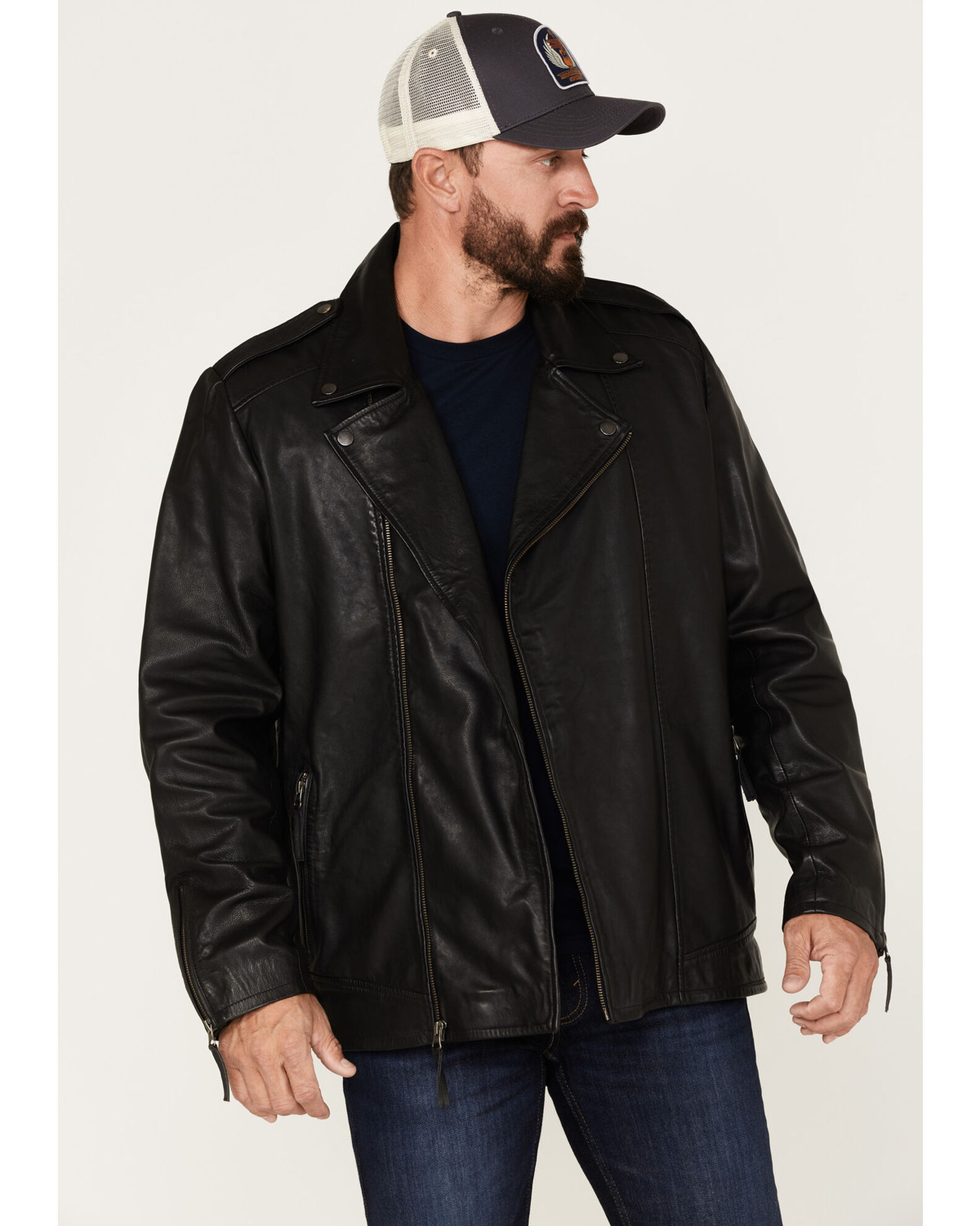 Asymmetrical moto jacket store