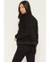 Image #4 - Rock & Roll Denim Women's Microsuede Studded Bomber Jacket, Black, hi-res