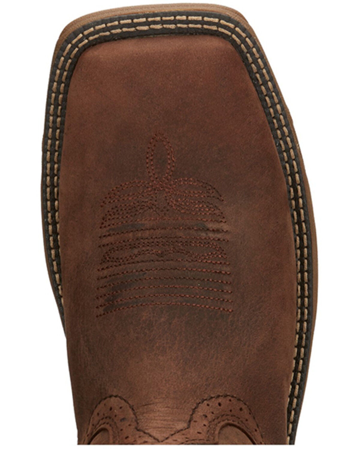 Image #6 - Justin Men's Stampede Rush Short Base Performance Western Boots - Broad Square Toe, Brown, hi-res