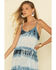 Rag Poet Women's Tie Dye Stripe Pura Dress, Blue, hi-res