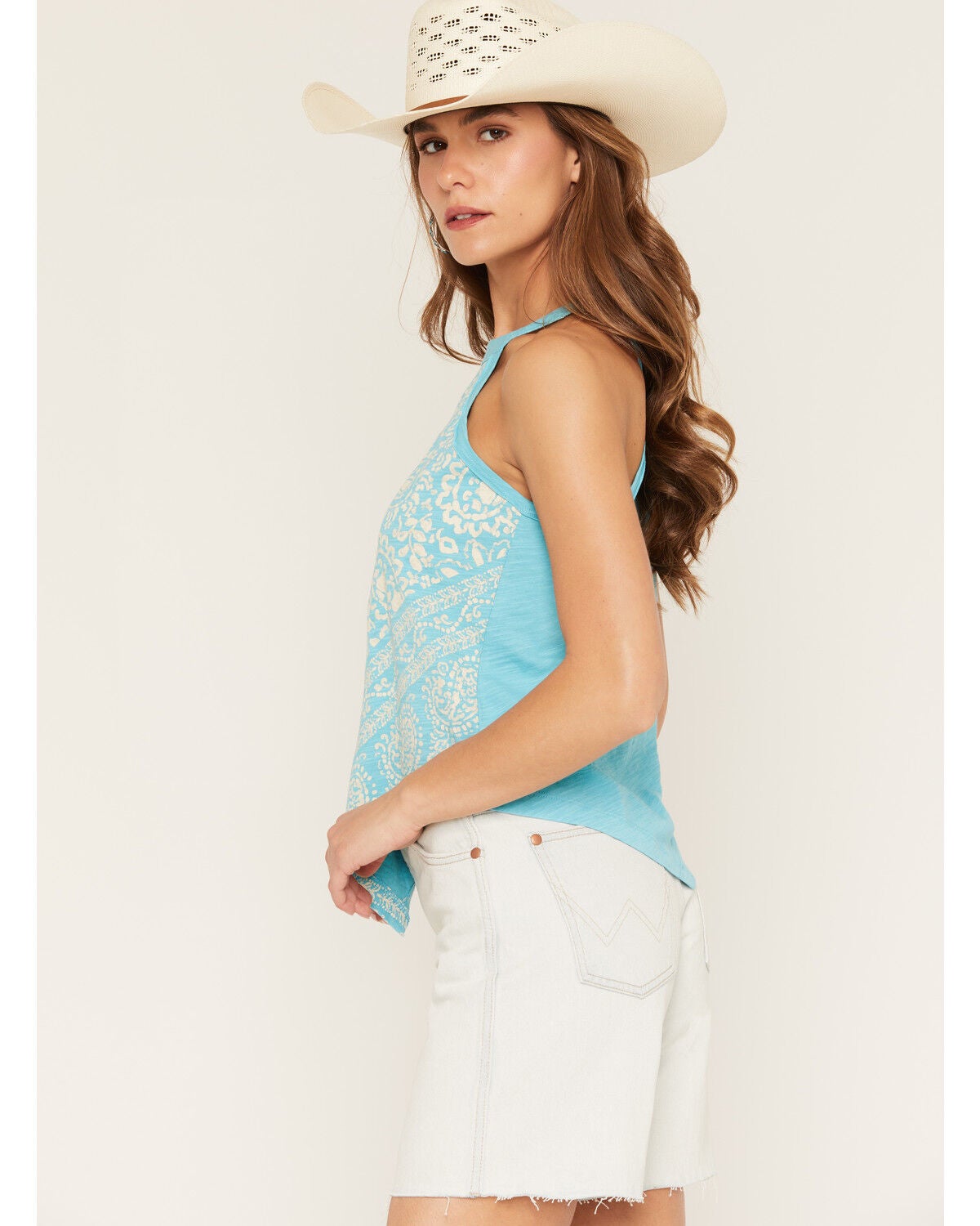 Image #2 - Shyanne Women's Ravello Bandana Print Tank, Bright Blue, hi-res