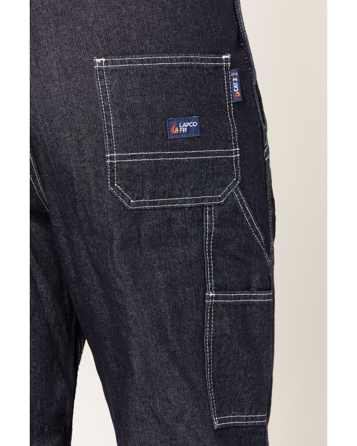 Image #4 - Lapco Men's FR Denim Bib Overalls, Blue, hi-res