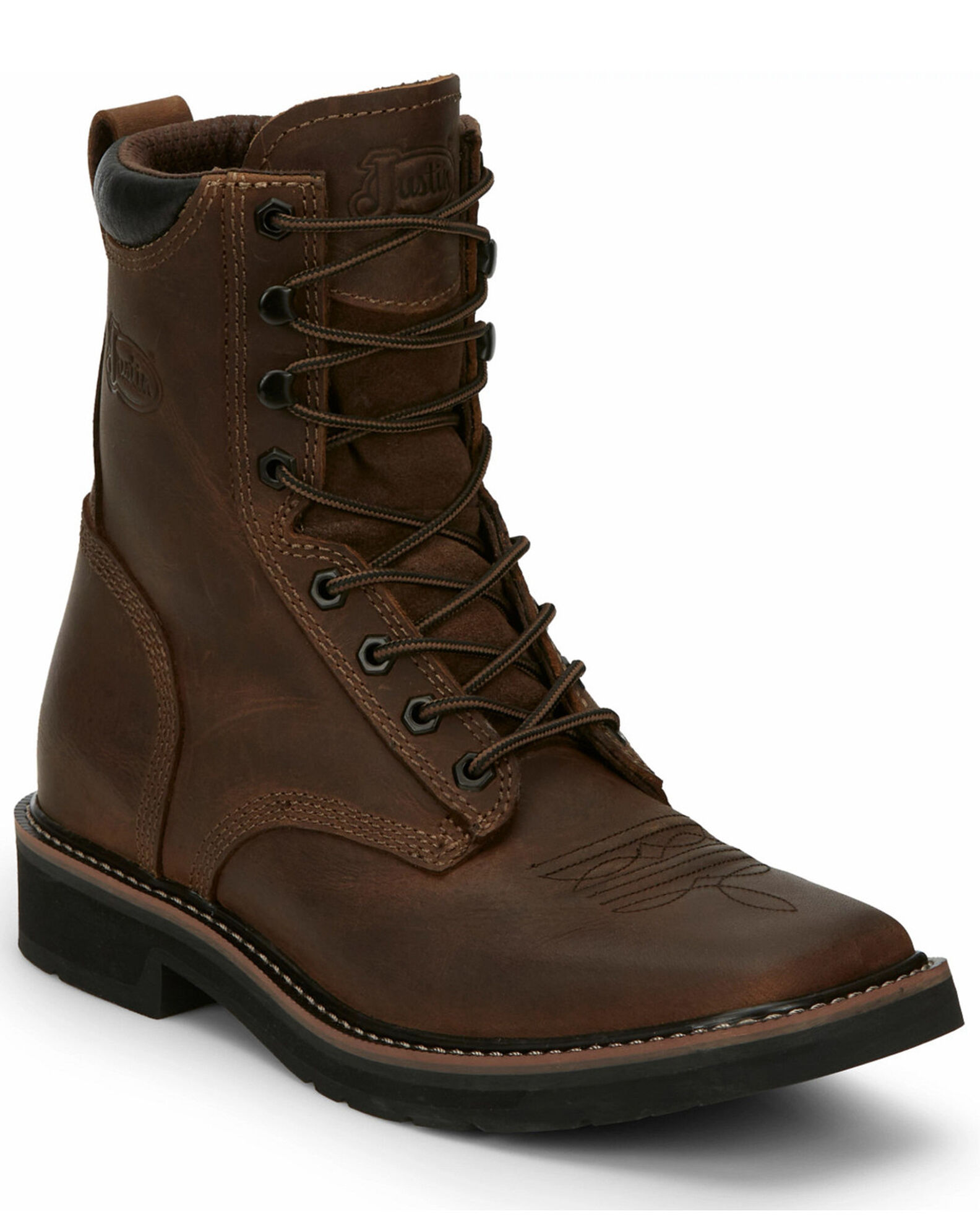 Justin square toe composite boots shop