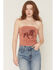 Image #1 - La La Land Women's Horse Graphic Tube Top, Rust Copper, hi-res