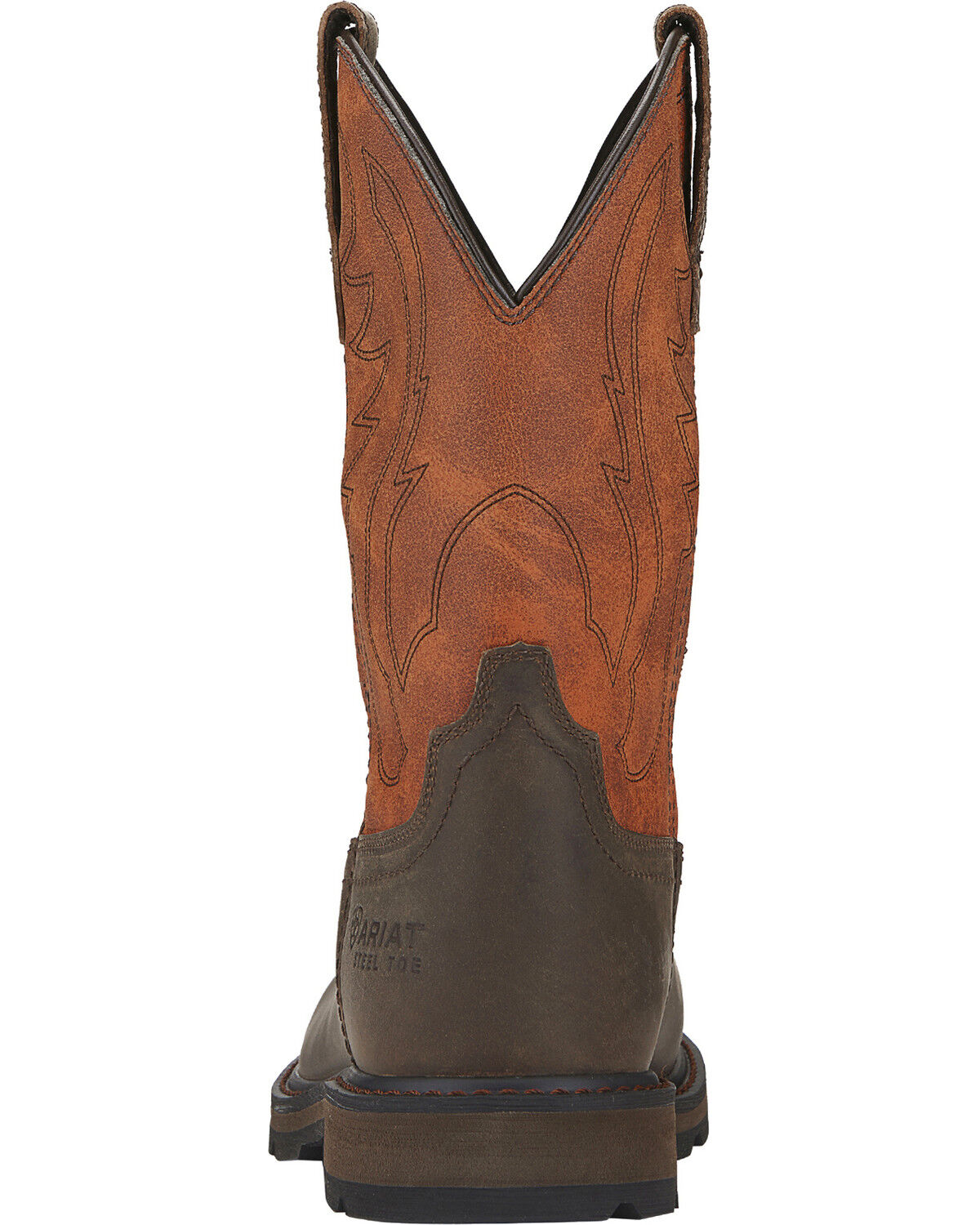 Image #5 - Ariat Men's Groundbreaker Work Boots - Steel Toe, Brown, hi-res