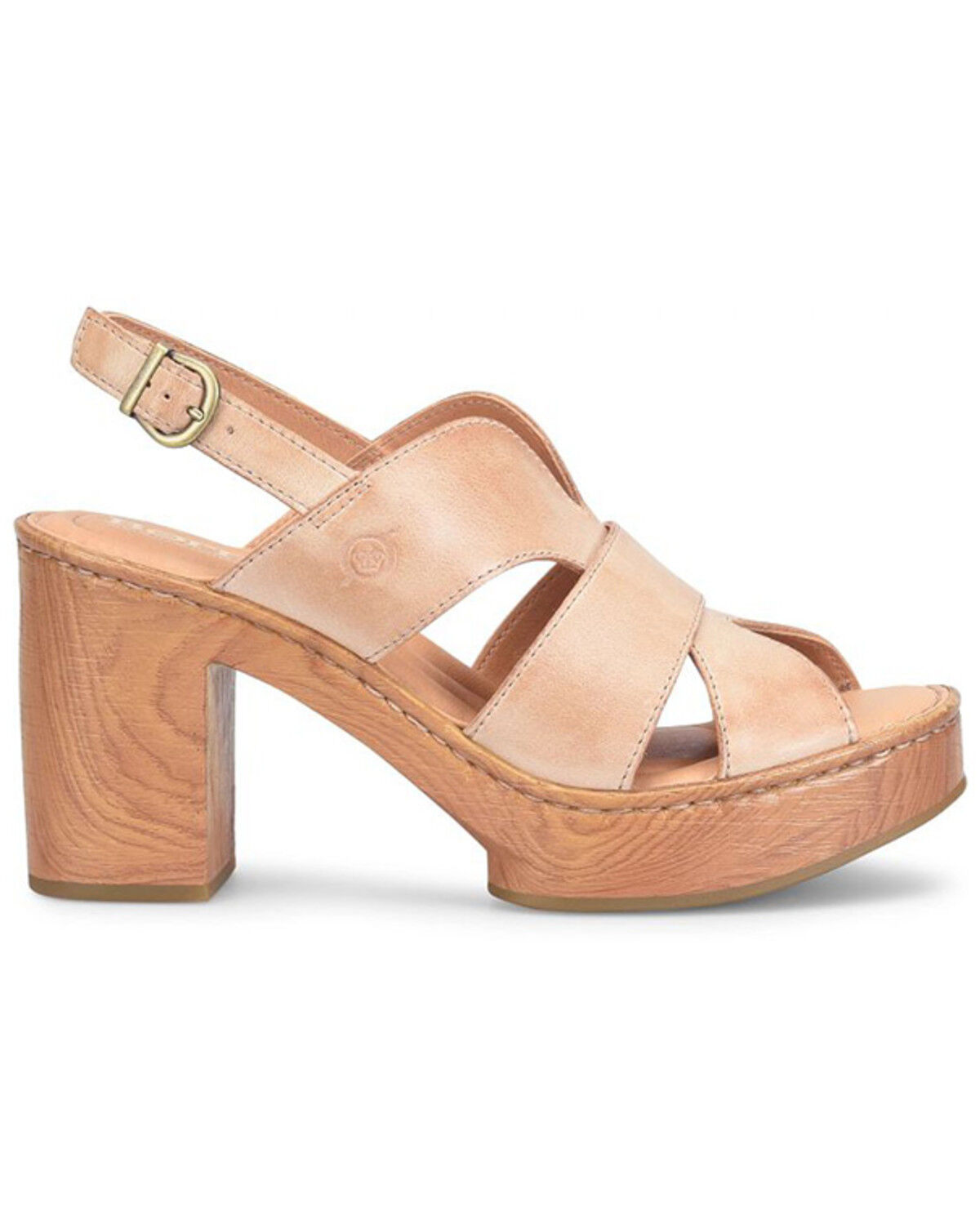 Image #2 - Born Women's Nassau Platform Sandals, Natural, hi-res
