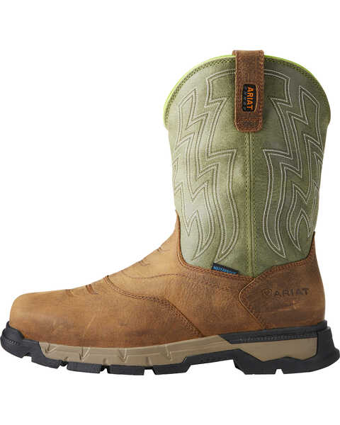Image #2 - Ariat Men's Rebar Flex H2O Western Work Boots - Composite Toe, Chocolate, hi-res