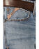 Image #2 - Ariat Men's Light Wash Baltimore Slim Straight Stretch Denim Jeans, Light Wash, hi-res