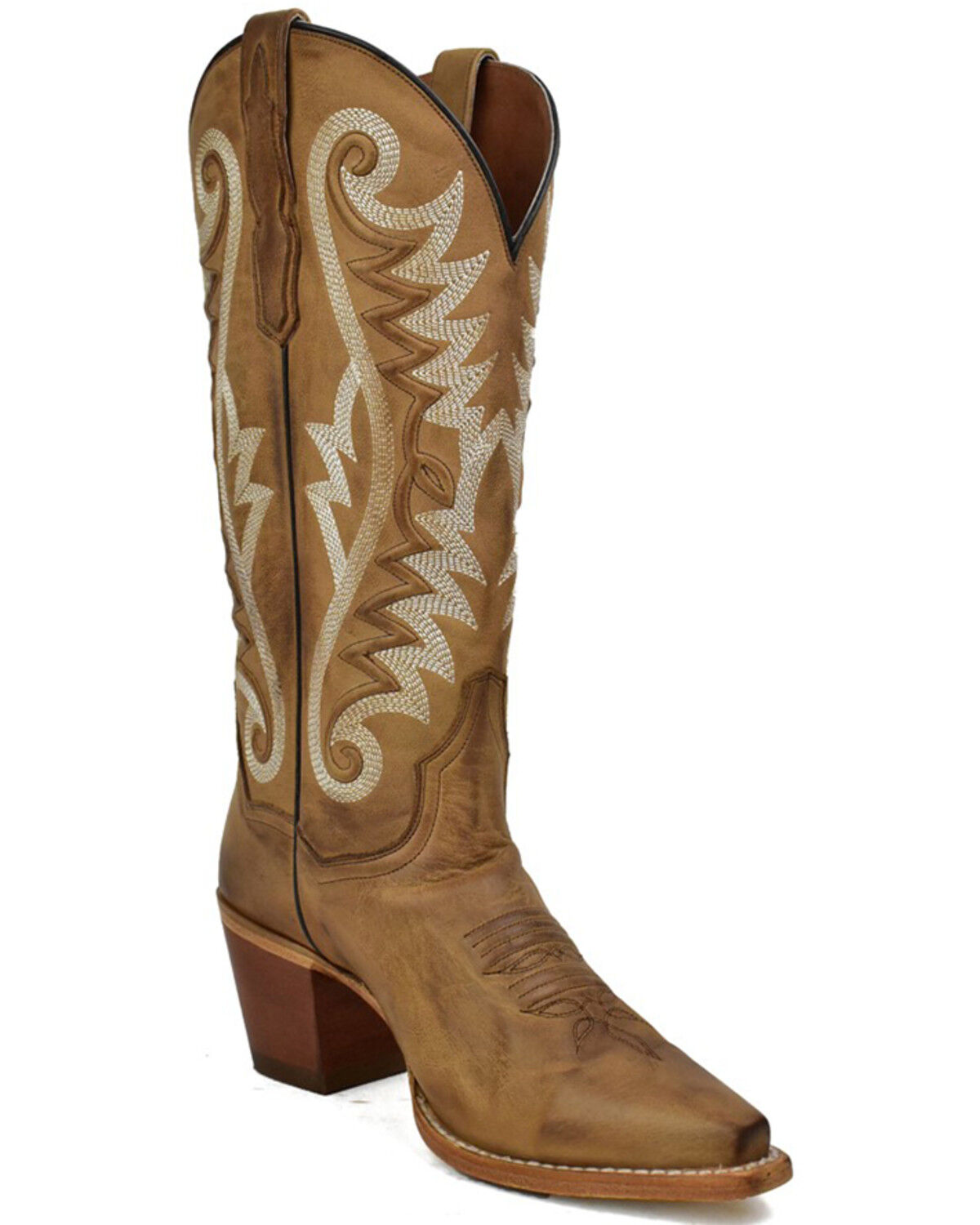 Image #1 - Dan Post Women's Magic Fashion Tall Western Boots - Snip Toe, Lt Brown, hi-res