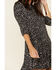 Image #4 - Wishlist Women's Dotted Print Ruffle Dress, Black, hi-res