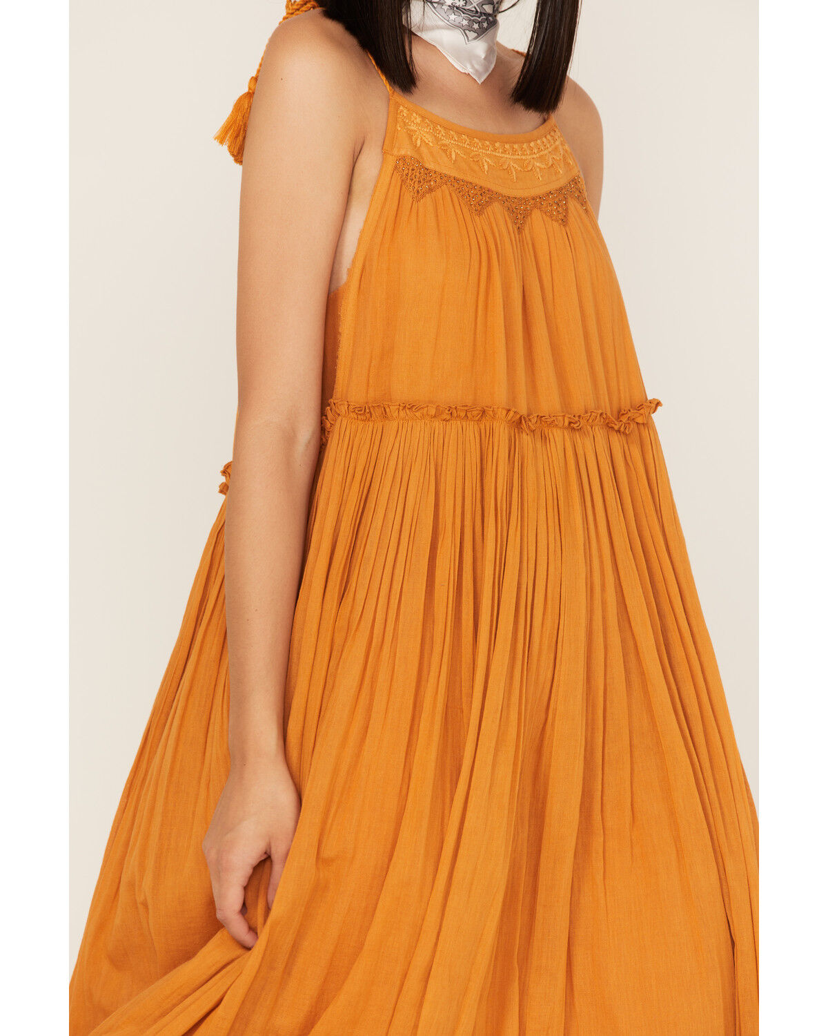 Image #3 - Talisman Women's Raja Sleeveless Midi Dress, Orange, hi-res