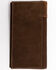 Cody James Men's Boot Stitch Long Horn Leather Checkbook Wallet , Tan, hi-res