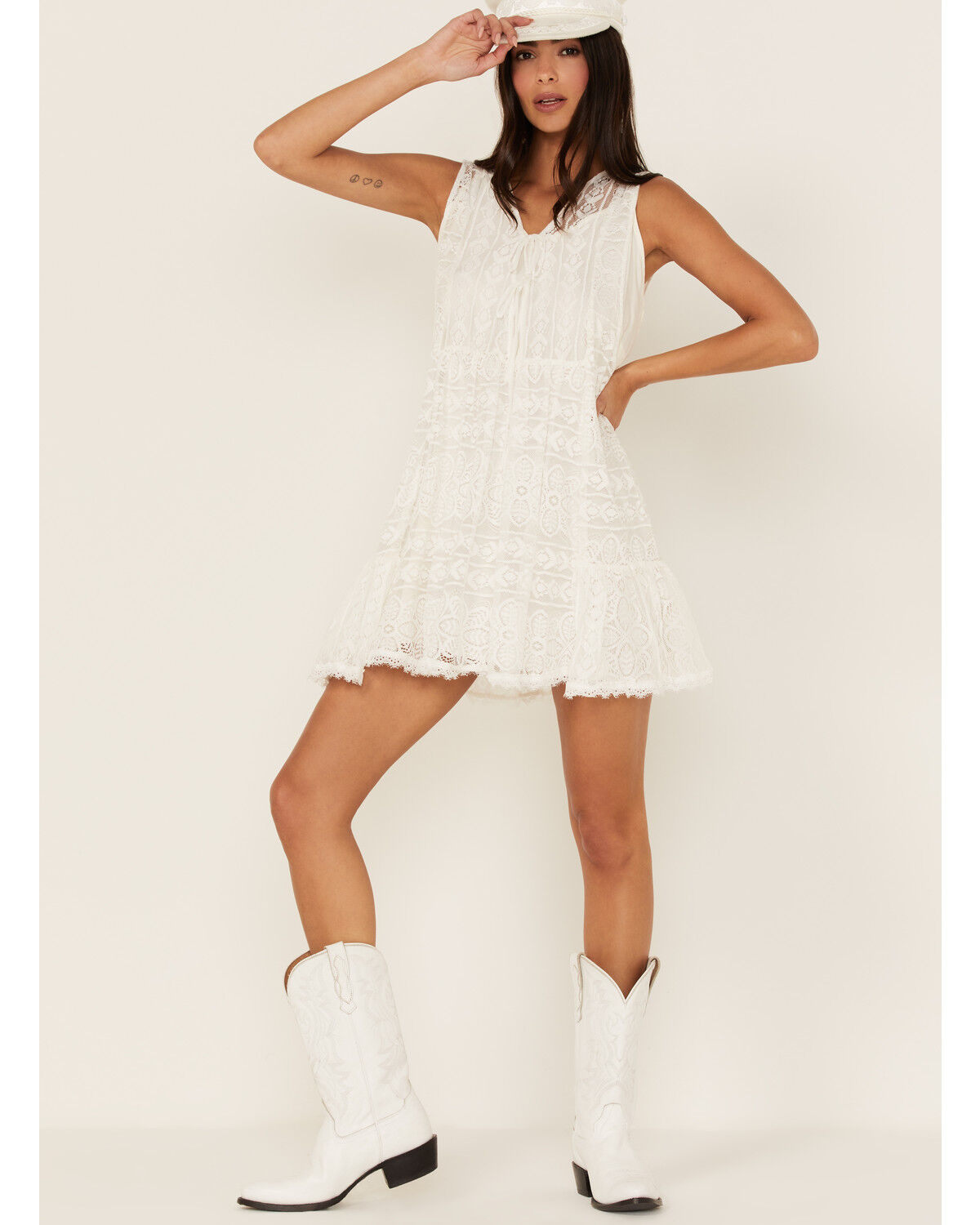 Image #2 - Free People Women's Olivia Mini Tunic, Ivory, hi-res