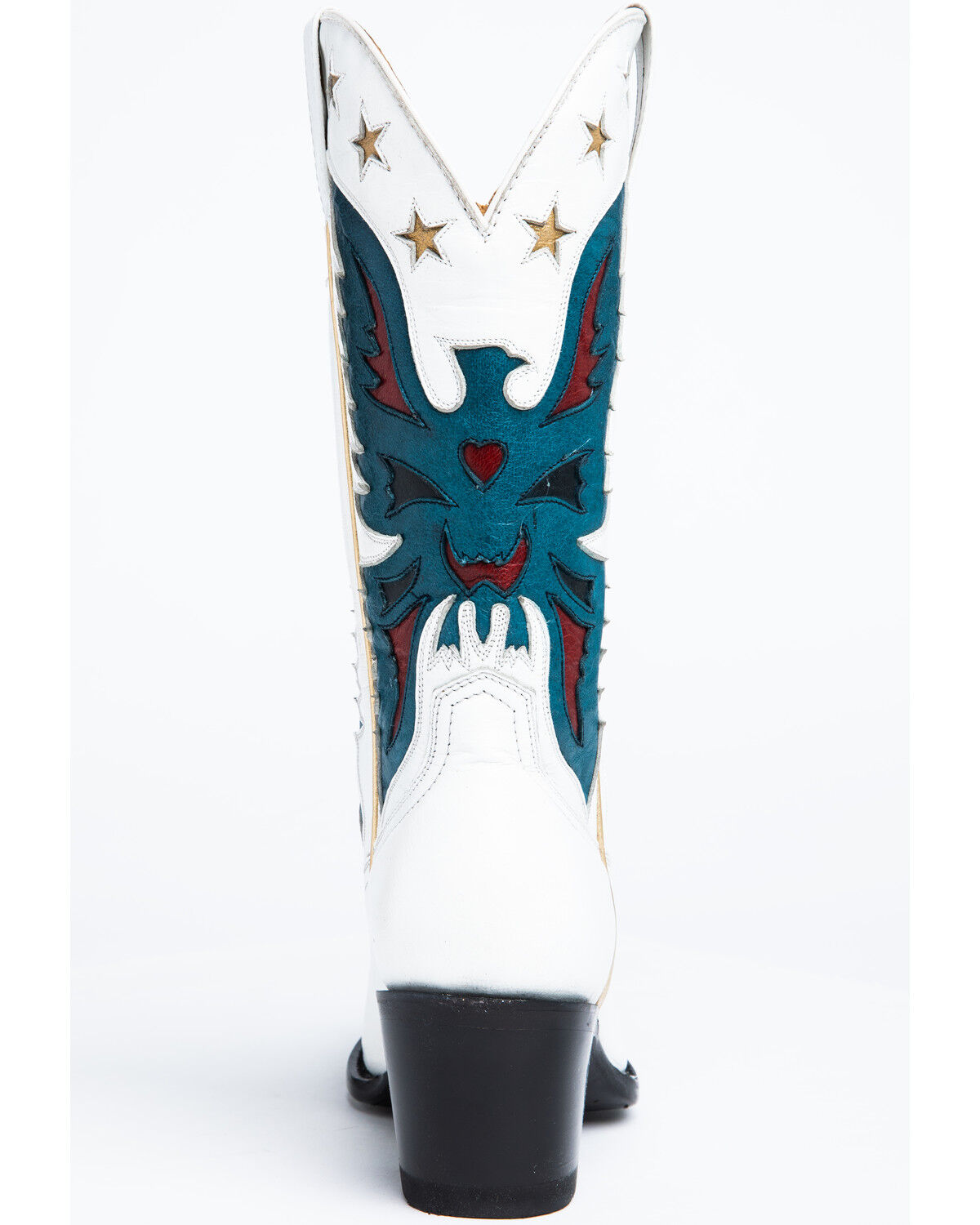 Image #5 - Idyllwind Women's Viceroy Western Boots - Round Toe, White, hi-res