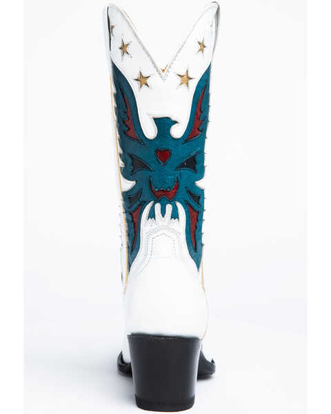 Image #5 - Idyllwind Women's Viceroy Western Boots - Medium Toe, White, hi-res