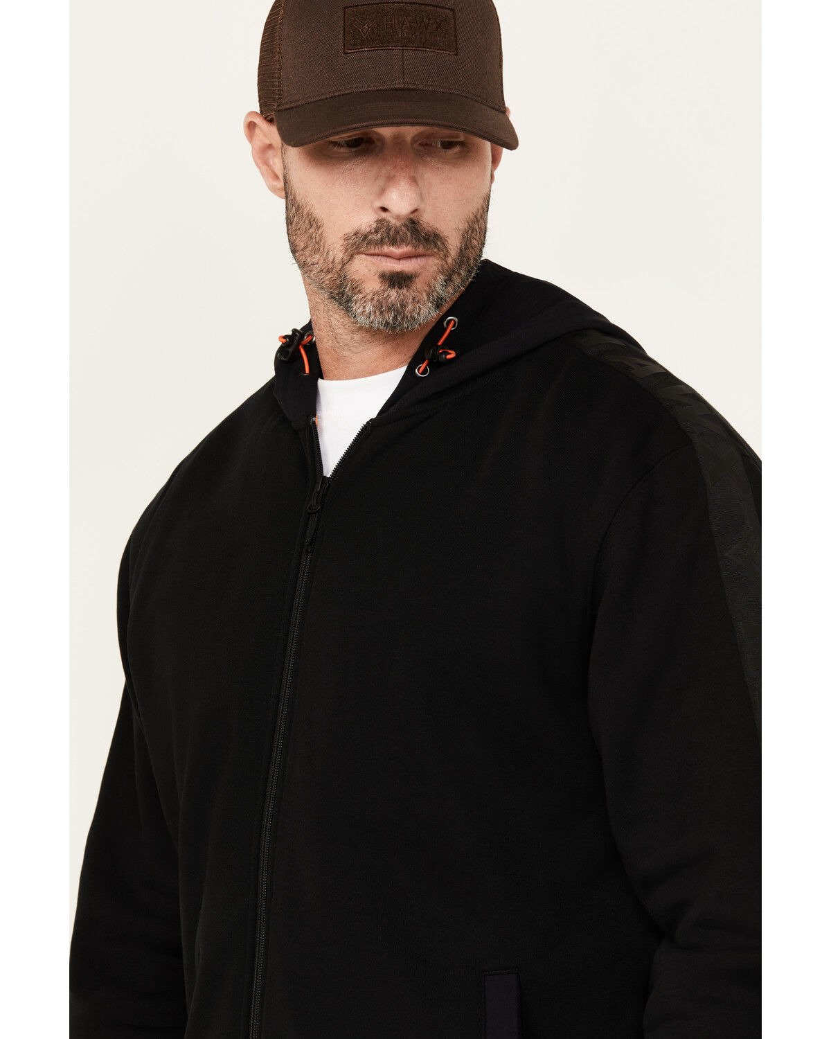 Image #2 - Hawx Men's Belmont Solid Hooded Jacket, Black, hi-res