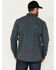 Image #4 - Cody James Men's FR Check Plaid Print Long Sleeve Pearl Snap Work Shirt, Teal, hi-res