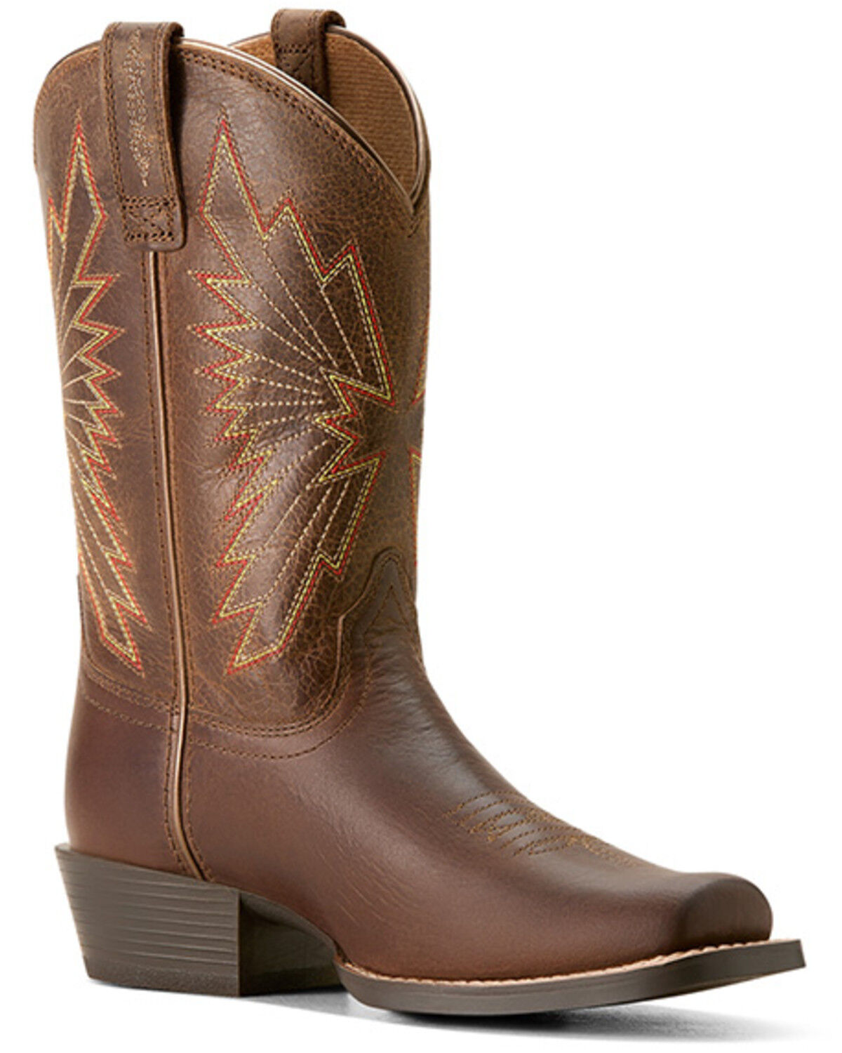 Image #1 - Ariat Boys' Decatur Western Boots - Square Toe, Brown, hi-res