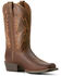 Image #1 - Ariat Boys' Decatur Western Boots - Square Toe, Brown, hi-res